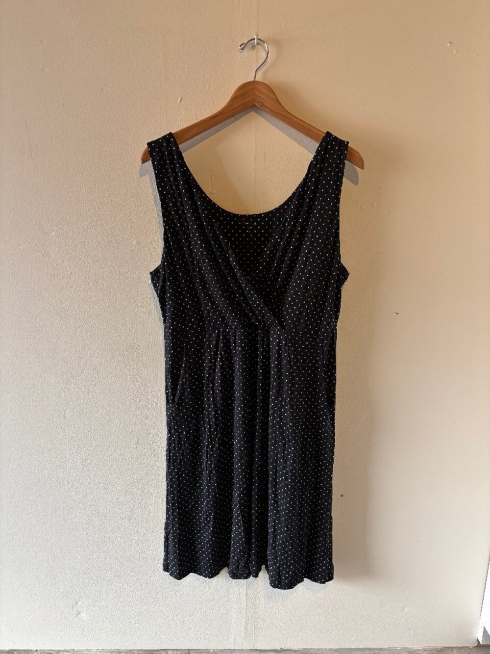 Garnet Hill Black and White Polka Dot Sundress